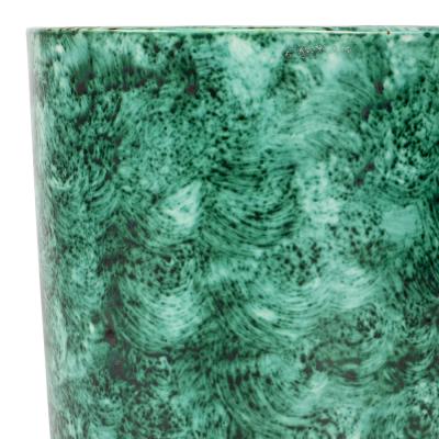  Gustavsberg Vase with Malachite Finish Glaze by Wilhelm Kage