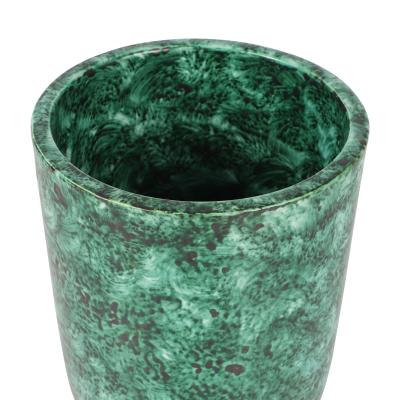  Gustavsberg Vase with Malachite Finish Glaze by Wilhelm Kage