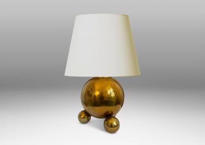  Gusums Bruk Pair of Table Lamps in Brass by Gusums Bruk