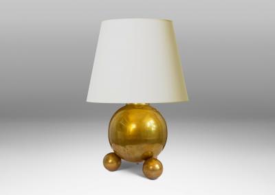  Gusums Bruk Pair of Table Lamps in Brass by Gusums Bruk