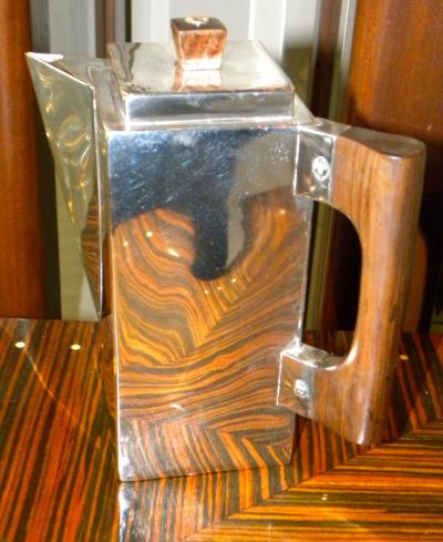 H L Linton Paris Outstanding unique cubist coffee tea service by H L Linton Paris