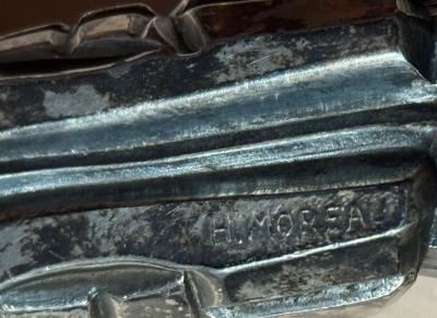  H Moreau Pair of Art Deco Pelican Bookends by H Moreau France 1930s