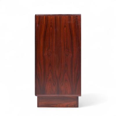 H P Hansen HP Hansen Mid Century Danish Rosewood Tambour Door Armoire