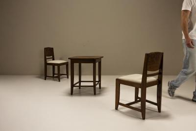  H Pander Zonen Set of Two Chairs and a Side Table by Pander The Netherlands 1930s