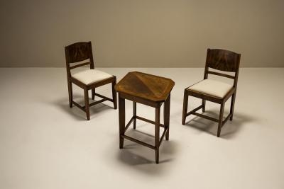  H Pander Zonen Set of Two Chairs and a Side Table by Pander The Netherlands 1930s
