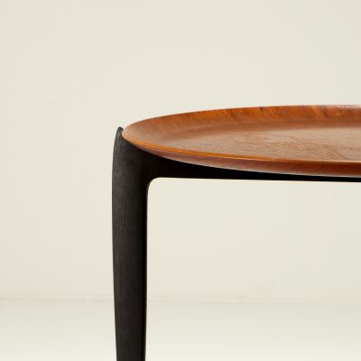  H Willumsen S A Engholm Teak Tray Table by Willumsen Engholm for Fritz Hansen Denmark 1950s