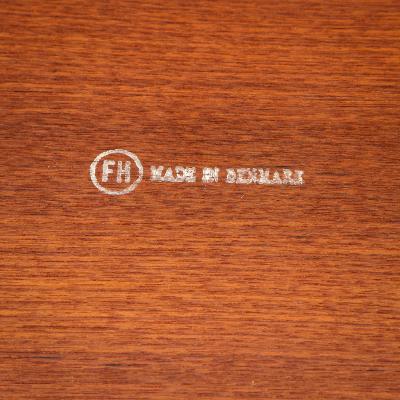  H Willumsen S A Engholm Teak Tray Table by Willumsen Engholm for Fritz Hansen Denmark 1950s