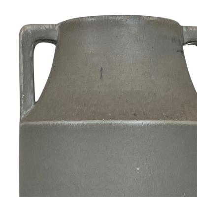  H gan s Art Deco Tall Handled Vase in Stone Gray by Hoganas