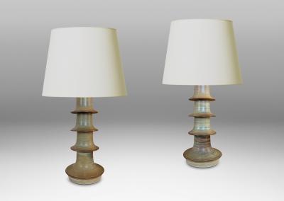  H gan s Keramik Pair of Table Lamps by H gan s Keramik