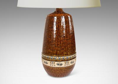  H gan s Keramik Pair of Table lamps by Yngve Blixt for H gan s