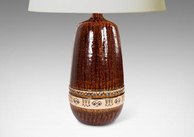  H gan s Keramik Pair of Table lamps by Yngve Blixt for H gan s