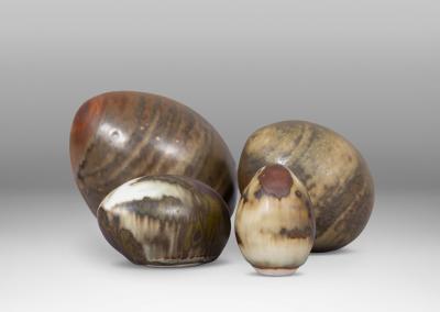  H gan s Keramik Set of Egg Objects by John Andersson for H gan s