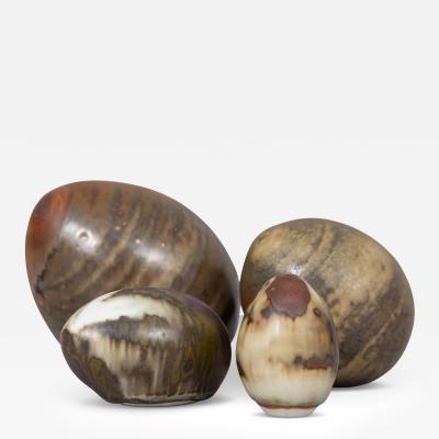  H gan s Keramik Set of Egg Objects by John Andersson for H gan s