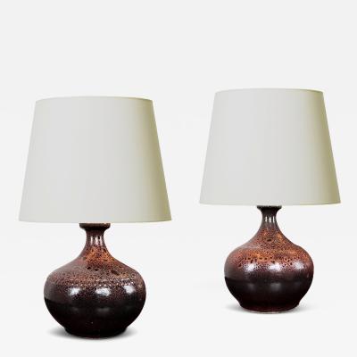  H gan s Keramik Table Lamp by Yngve Blixt for H gan s