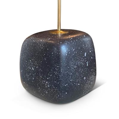 H gan s Table Lamp with Speckled Stone Like Base by Hoganas Keramik