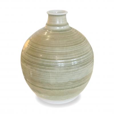  H gan s Vases in Bottle Green Glaze by John Andersson for H gan s