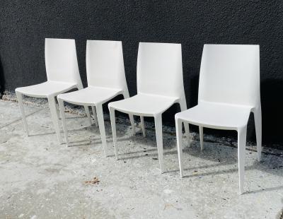  HELLER GALLERY Set of 4 Chairs by Mario Bellini for Heller