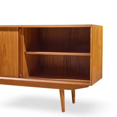  HP Hansen HP Hansen Style Mid Century Danish Teak Credenza and Hutch