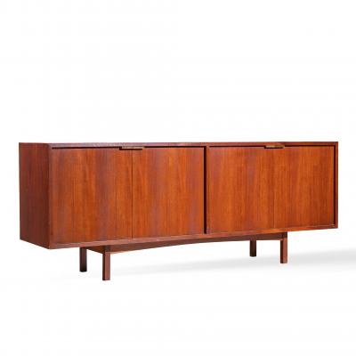  HP Hansen HP Hansen Style Mid Century Danish Teak and Brass Credenza