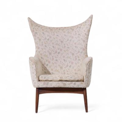  HW Klein H W Klein for Bramin M bler Model 207 5 Mid Century Danish Walnut Wing Chair