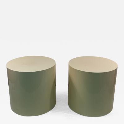  Habitat MODERN PAIR OF DRUM TABLES BY TERRENCE CONRAN FOR HABITAT