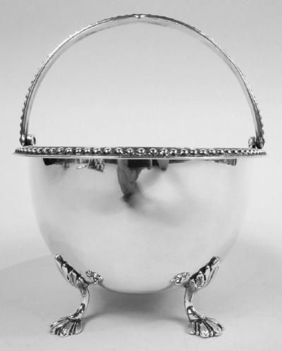  Haddock Boston Classical Coin Silver Basket by Haddock Lincoln Foss
