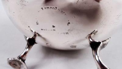  Haddock Boston Classical Coin Silver Basket by Haddock Lincoln Foss