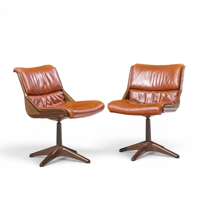  Haimi Yrj Kukkapuro for Haimi Mid Century Side Chairs Pair