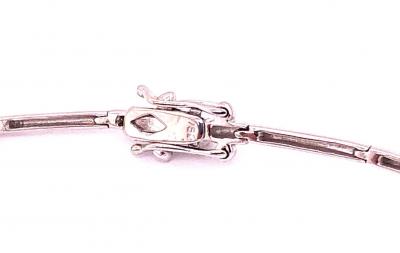  Hammerman Brothers 18 Karat White Gold and Diamond Swirl Necklace by H2 at Hammerman