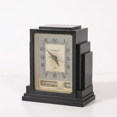  Hammond Art Deco Skyscraper Style Hammond Bakelite Electric Clock w Day Date Function