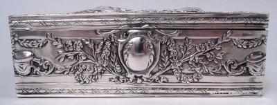  Hanau Antique German Hanau Neoclassical Silver Box