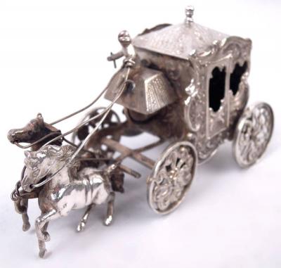  Hanau Antique German Hanau Rococo Carriage Ornament