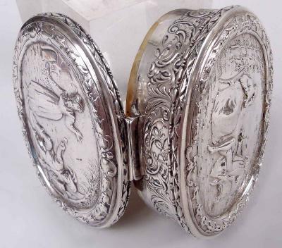  Hanau Antique German Hanau Rococo Silver Box