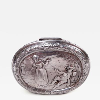  Hanau Antique German Hanau Rococo Silver Box