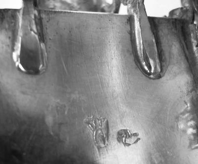  Hanau Antique German Hanau Rococo Silver Horse Drawn Cinderella Coach