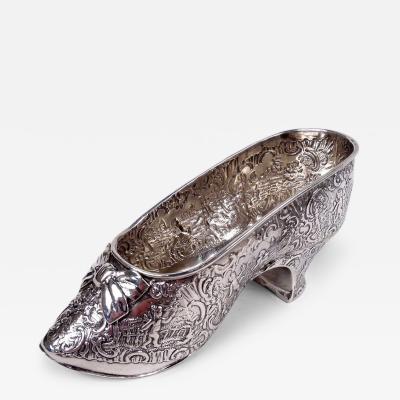  Hanau Antique German Hanau Rococo Silver Lady s Shoe Ornament