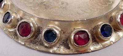  Hanau Antique German Hanau Silver Gilt Jeweled Musician Monkey Group