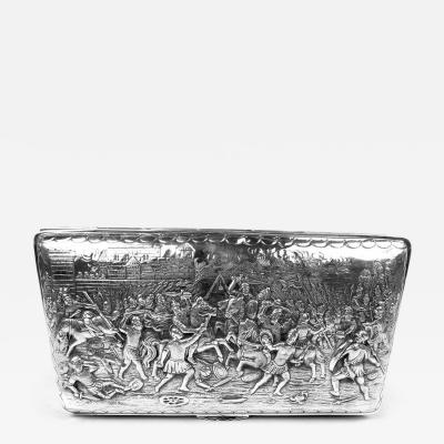  Hanau Large Antique German Renaissance Silver Keepsake Casket