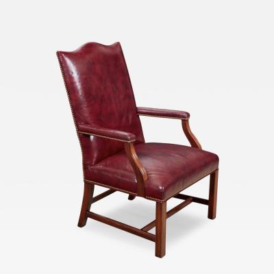  Hancock Moore Hancock Moore Chippendale Mahogany Desk Chair Armchair
