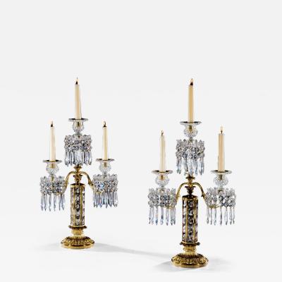  Hancock Rixon A FINE PAIR OF REGENCY CANDELABRA BY HANCOCK AND RIXION