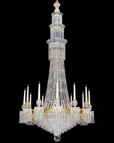  Hancock Rixon A LARGE TWELVE LIGHT REGENCY CHANDELIER ATTRIBUTED TO HANCOCK RIXON