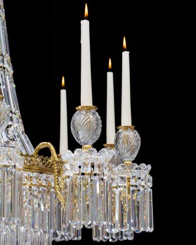  Hancock Rixon A LARGE TWELVE LIGHT REGENCY CHANDELIER ATTRIBUTED TO HANCOCK RIXON