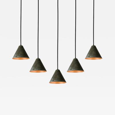  Hans Agne Jakobsson Hans Agne Jakobsson Darkly Patinated Mini Tratten Outdoor Pendant