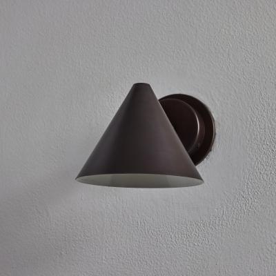  Hans Agne Jakobsson Hans Agne Jakobsson Mini Tratten Dark Brown Patinated Outdoor Sconce