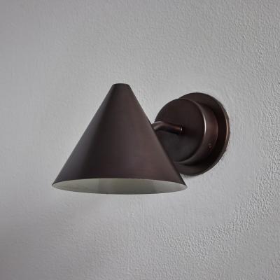  Hans Agne Jakobsson Hans Agne Jakobsson Mini Tratten Dark Brown Patinated Outdoor Sconce