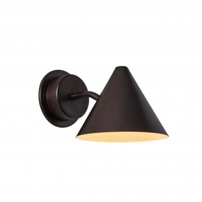  Hans Agne Jakobsson Hans Agne Jakobsson Mini Tratten Dark Brown Patinated Outdoor Sconce