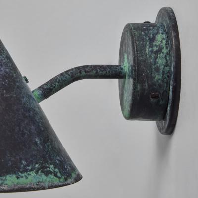  Hans Agne Jakobsson Hans Agne Jakobsson Mini Tratten Darkly Patinated Outdoor Sconce