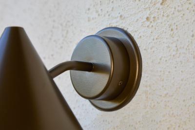  Hans Agne Jakobsson Hans Agne Jakobsson Mini Tratten Outdoor Sconce in Painted Brown