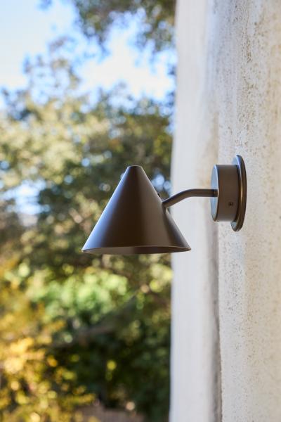  Hans Agne Jakobsson Hans Agne Jakobsson Mini Tratten Outdoor Sconce in Painted Brown