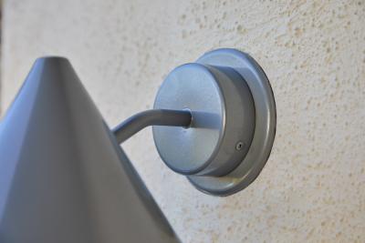  Hans Agne Jakobsson Hans Agne Jakobsson Mini Tratten Outdoor Sconce in Painted Silver